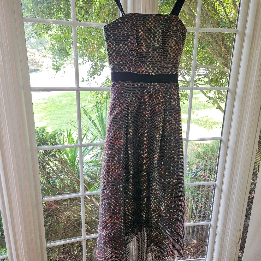 Sachin and Babi Noir Kia iridescent High-Low Gown